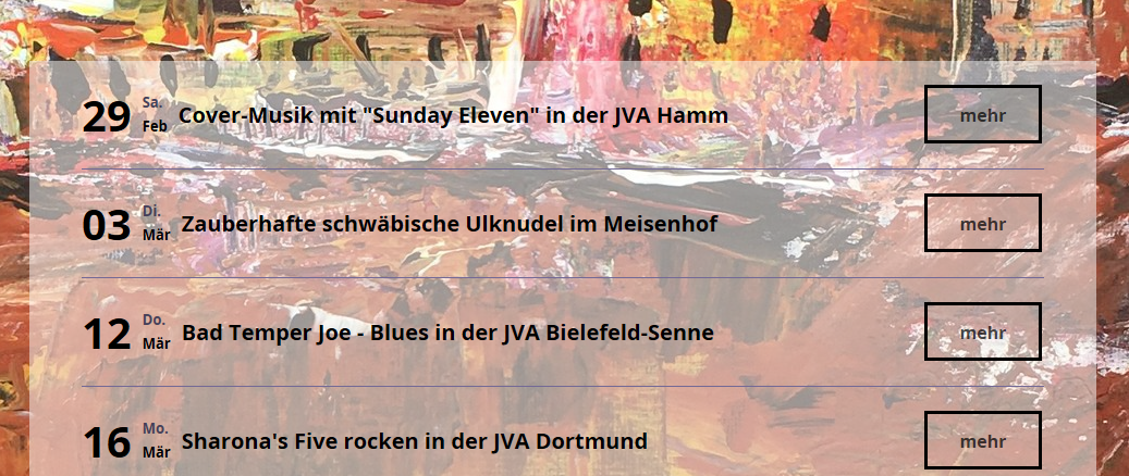 Screenshot Kalender Startseite Knastkultur