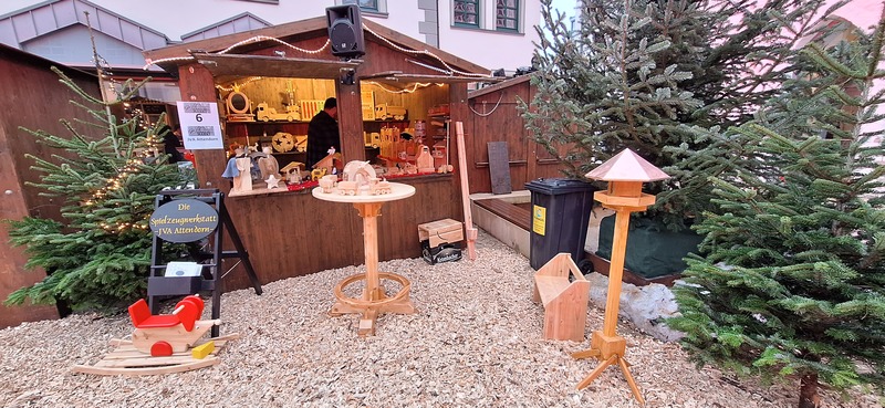 Verkaufsstand der JVA Attendorn auf dem Weihnachtsmarkt