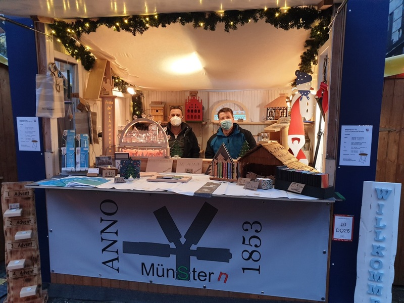 Stand der JVA Münster auf dem X-MS Weihnachtsmarkt