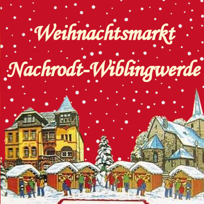 Collage mit Bildern vom Weihnachtsmarkt, Kirche und Rathaus Nachrodt-Wiblingwerde