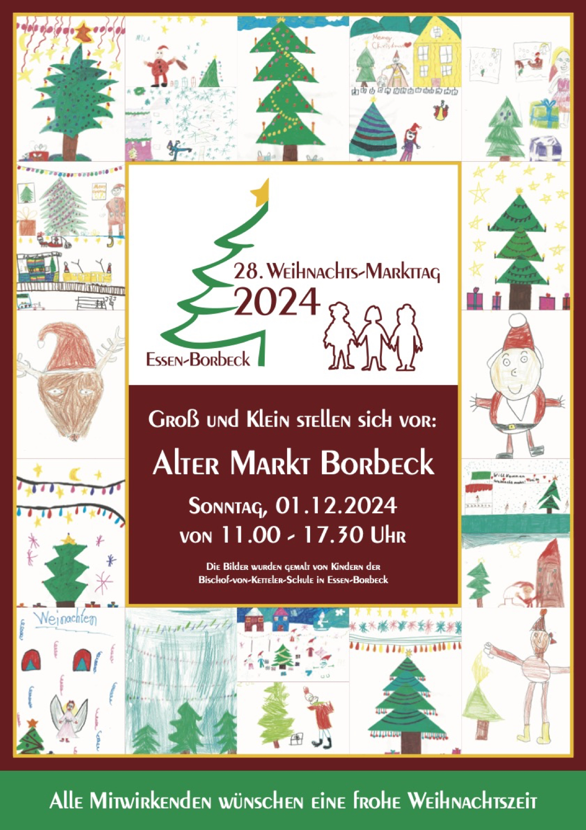 Weihnachtsmarkttag Essen Borbeck Plakat
