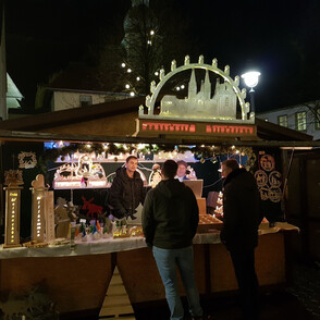 Stand der JVA Werl auf dem Weihnachtsmarkt Werl