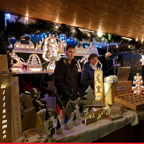 Stand der JVA Werl auf dem Weihnachtsmarkt Werl