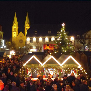 Stand der JVA Werl auf dem Weihnachtsmarkt Werl