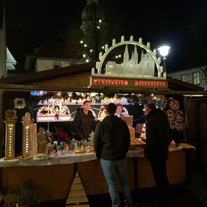 Stand der JVA Werl auf dem Weihnachtsmarkt Werl