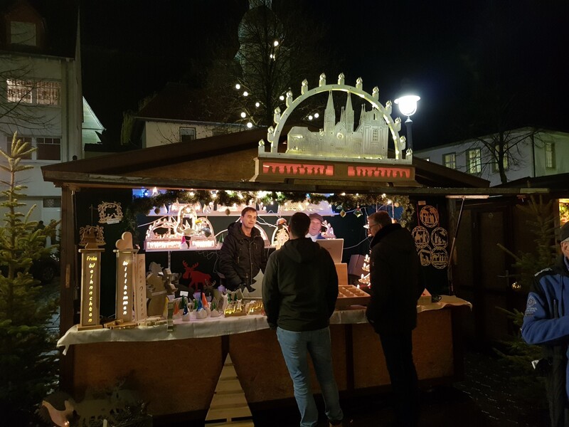 Stand der JVA Werl auf dem Weihnachtsmarkt Werl