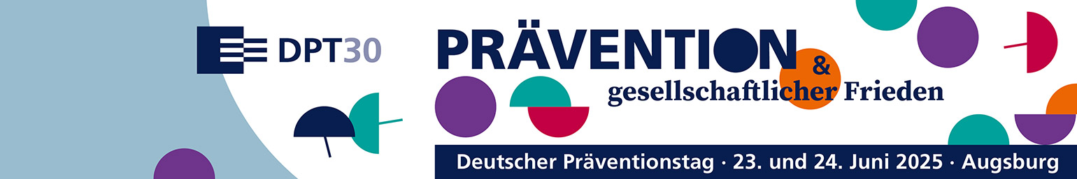 Banner des deutschen Präventionstages 2025 in Augsburg