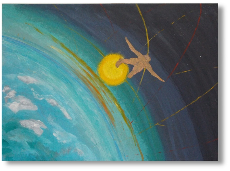 Gemälde Erde Mensch