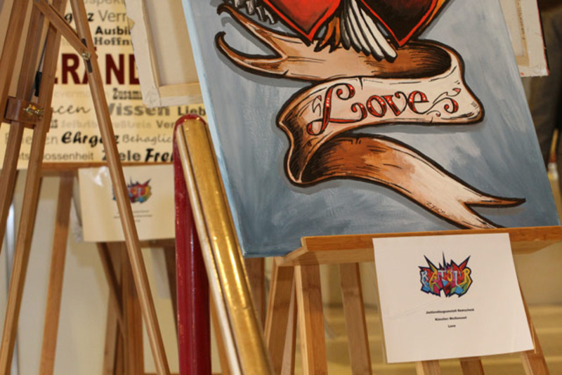 Ausstellung Knastkultur auf dem 19. Deutschen Präventionstag vom 12.05. - 13.05. 2014 in Karlsruhe.