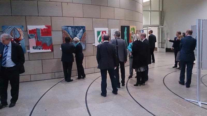 Kunstausstellung im Landtag Nordrhein-Westfalen vom 07.12.2014 - 09.01.2015.