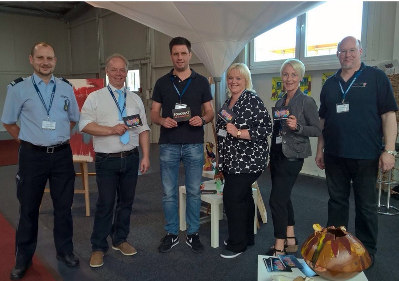 Ausstellung mit Team Knastkultur und Podknast auf dem 21. Deutschen Präventionstag in Magdeburg vom 06.06. - 07.06.2016. 