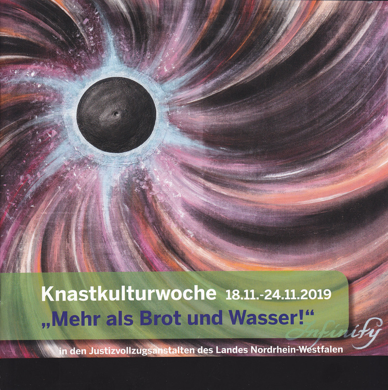 Programmheft zur Knastkulturwoche "Mehr als Brot und Wasser" vom 18.11. - 24.11.2019.