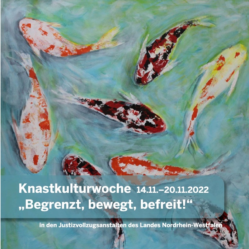 Titelseite des Programmheftes zur Knastkulturwoche "Begrenzt, bewegt, befreit" vom 14.11. - 20.11.2022 