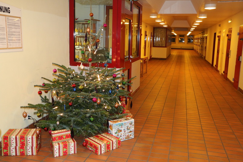 Weihnachtsbaum auf der Abteilung JVA Siegburg