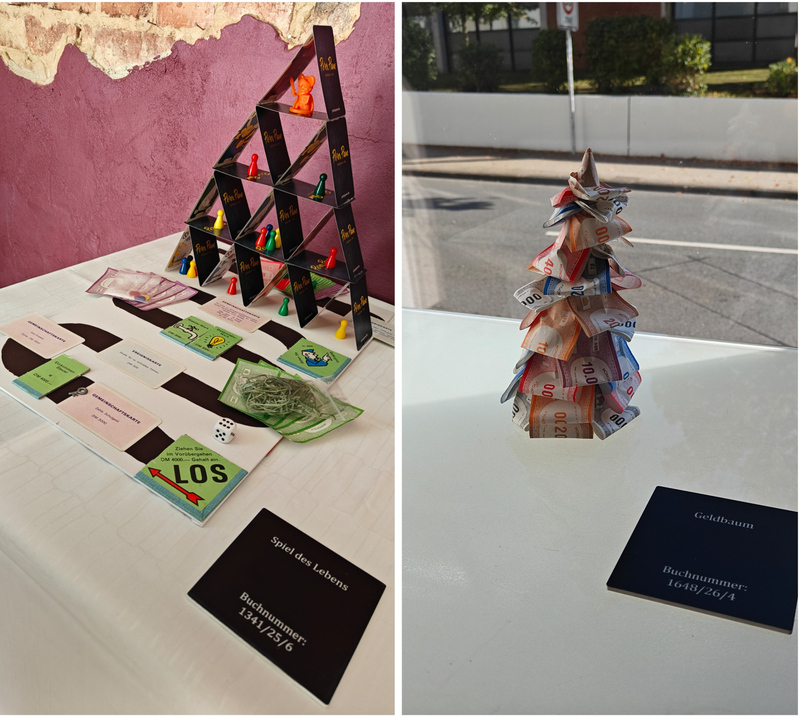 Kunstwerke aus der Ausstellung "Gesellschaftsspiel"