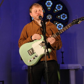 August Klar auf der B&uuml;hne beim Poetry-Slam