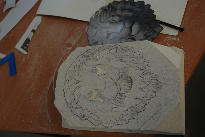 Projekt Stein-Skulpturen Bielefeld Brackwede