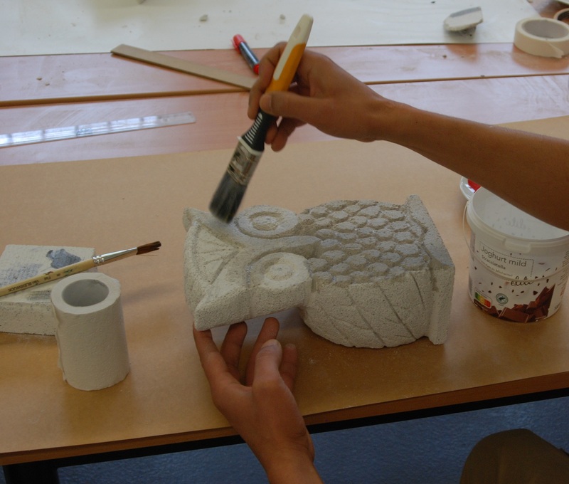 Projekt Stein-Skulpturen Bielefeld Brackwede