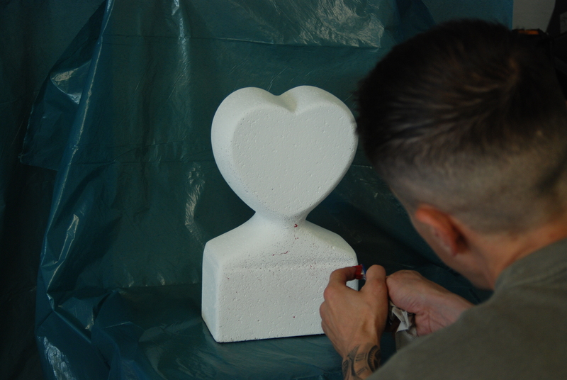 Projekt Stein-Skulpturen Bielefeld Brackwede