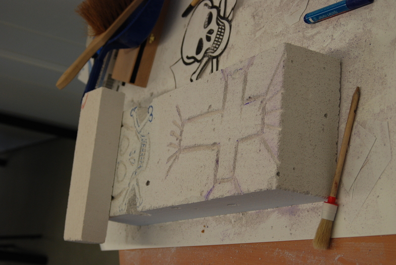 Projekt Stein-Skulpturen Bielefeld Brackwede