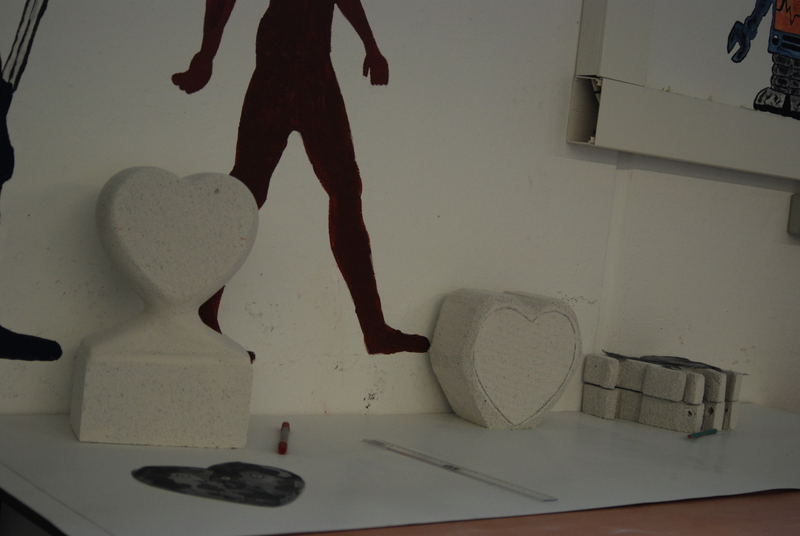 Projekt Stein-Skulpturen Bielefeld Brackwede