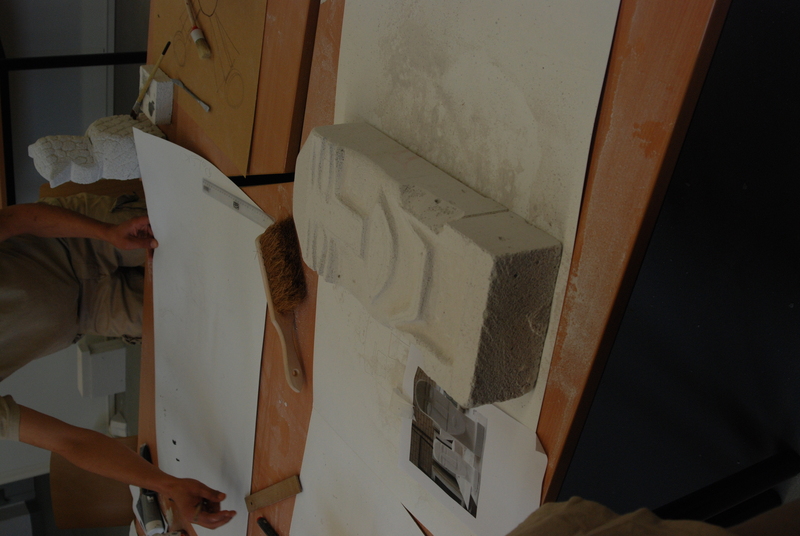 Projekt Stein-Skulpturen Bielefeld Brackwede