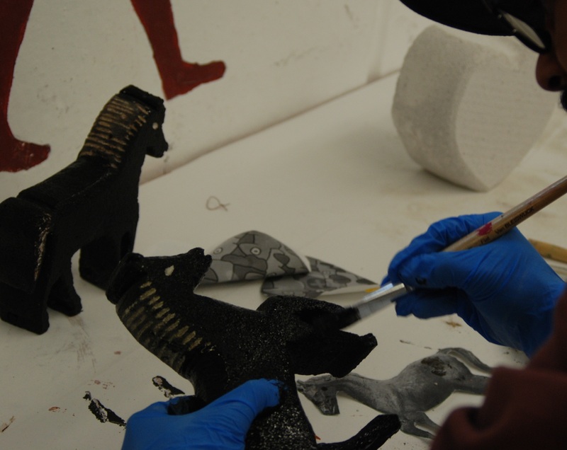 Projekt Stein-Skulpturen Bielefeld Brackwede