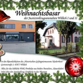 JVA Willich und ehem. Direktorenvilla weihnachtlich