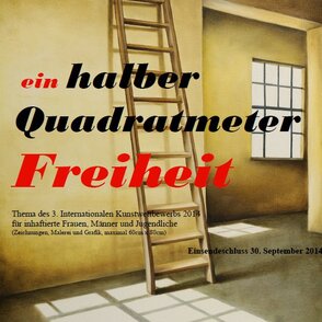 Plakat "halber Quadratmeter Freiheit"