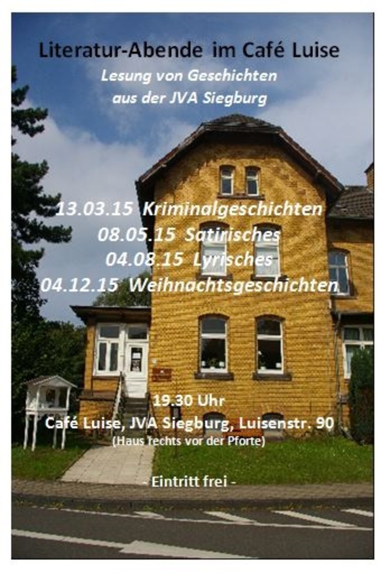 Plakat Literaturcafé Siegburg