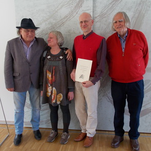 Gruppenbild Peter Zingler, Claudia Belemann, Dr. Peter Klasvogt und Prof. Dr. Helmut Koch