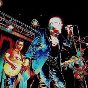 Auftritt Bakers Breeze psychodelische Farben Aufnahme von Peter Dickau