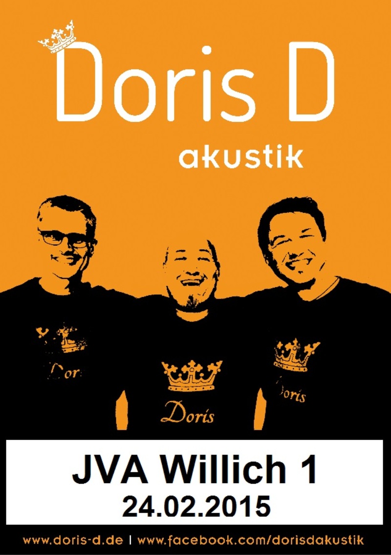 Plakat zum Konzert von Doris D