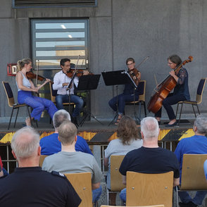 Streichquartett auf der B&uuml;hne