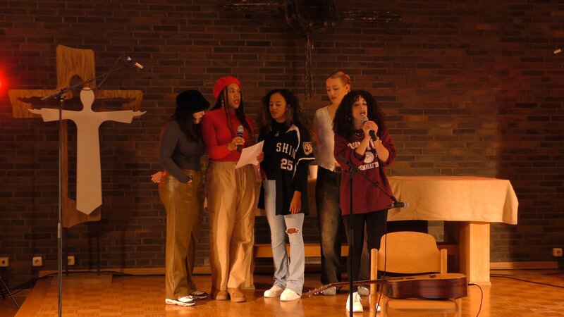 Der Chor Euphonic Tune Squad auf der Bühne