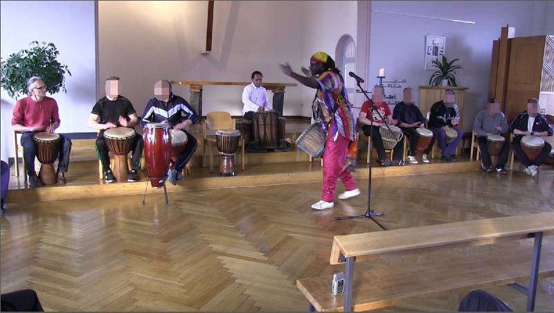 Impressionen vom Trommelkonzert in der JVA Siegburg