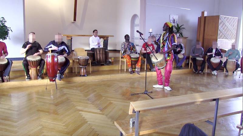 Impressionen vom Trommelkonzert in der JVA Siegburg