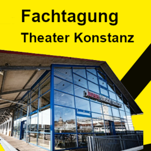 Junges Theater Konstanz - gelber Hintergrund mit Logo